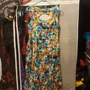 Floral pinup dress